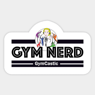 Gym Nerd (black) Sticker